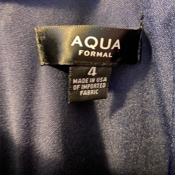 Aqua Navy Dress, Size 4. Exceptional!!! - Picture 7 of 9